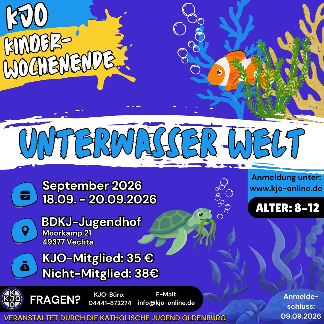 Kinder-Wochenende „Unterwasser Welt“ Kinder-Wochenende „Unterwasser Welt“