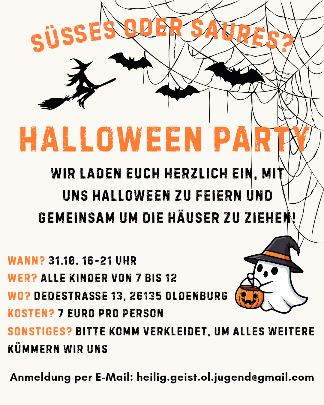 Halloweenparty der Gemeinde Heilig Geist Halloweenparty der Gemeinde Heilig Geist